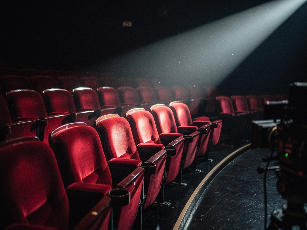 Cinematic projector lens flares